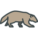 zoo, Animal Kingdom, Wild Life, wolverine, Animals Black icon