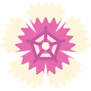 Botanical, nature, blossom, Dianthus, Flower, petals Cornsilk icon