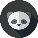 Animal Kingdom, panda, Animals, Wild Life, zoo DarkSlateGray icon