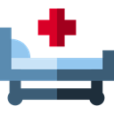 hospital, Health Clinic, medical, Bed, Healthcare And Medical Black icon