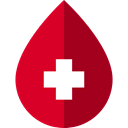 medical, donation, Blood Drop, Health Care, Blood, transfusion, Healthcare And Medical Crimson icon
