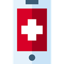 cellphone, technology, phone call, telephone, Healthcare And Medical, phone receiver, Emergency Call, smartphone, Communications, mobile phone Lavender icon