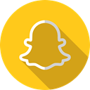 Brands And Logotypes, social network, logotype, Snapchat, Logo, Logos, social media Gold icon