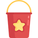 paint, pail, Kid And Baby, Bucket, Jug, Tools And Utensils IndianRed icon
