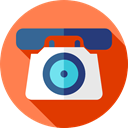 telephone, technology, phone call, Call, Conversation, Communications, Telephone Call, phone Coral icon