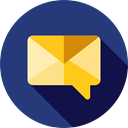 Letter, mails, envelopes, Email, Message, interface, Multimedia, envelope, mail, Communications MidnightBlue icon