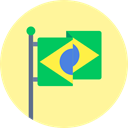Nation, brazil, Country, flags, Sports And Competition, South America, flag Khaki icon