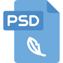 Format, document, Extension, Psd, Files And Folders, Archive, File CornflowerBlue icon