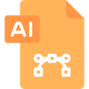 Ai Symbol, Ai, Ai File Format, Adobe Illustrator File, Ai file, Ai Format, Adobe illustrator, interface, Files And Folders SandyBrown icon