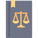 education, college, law, Court, trial, justice SlateGray icon