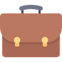 Tools And Utensils, travel, Book Bag, Office Material, portfolio, Briefcase, School Material IndianRed icon