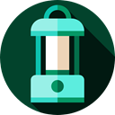 light, illumination, electronics, Candle, Tools And Utensils, Lantern, Lanterns DarkGreen icon