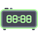 alarm clock, Alarm, Tools And Utensils, time, timer, electronic, Device, Furniture And Household, Clock DarkSlateGray icon