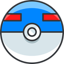 pokemon, Superball, gaming, nintendo, video game Gainsboro icon