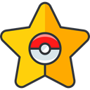 pokemon, nintendo, star, video game, gaming Orange icon
