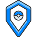 gaming, nintendo, video game, pokemon, Blue Team Black icon