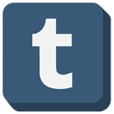 social media, Tumblr DarkSlateBlue icon