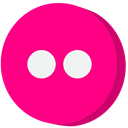 social media, flickr DeepPink icon