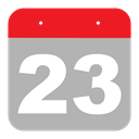 event, three, two, Calendar, Schedule, hovytech, twenty-three DarkGray icon
