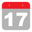 Seventeen, Schedule, seven, One, event, hovytech, Calendar DarkGray icon