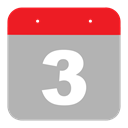 time, three, third, Calendar, Schedule, hovytech, event DarkGray icon