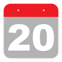 twenty, event, zero, Calendar, two, hovytech, Schedule DarkGray icon