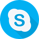 website, Skype, Logo, social network, Brand, Social DeepSkyBlue icon