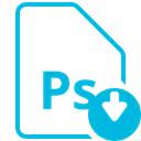 adobe, psd icon, photoshop, document, Design, Ps, File Black icon