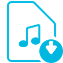 document, sound, music icon, mp3, Audio, music, File Black icon