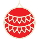 xmas, Ball, decoration, christmas Crimson icon