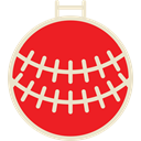 decoration, Ball, christmas, xmas Crimson icon