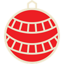 Ball, christmas, decoration, xmas Crimson icon