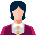 Social, Businesswoman, Professions And Jobs, user, woman, profile, Avatar Black icon