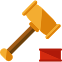 justice, Bid, Verdict, Business And Finance, hammer, law, auction, judge Black icon