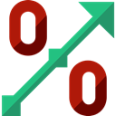 Percent, shapes, Sales, Discount, percentage, signs, Business And Finance Black icon