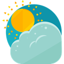 weather, day, Cloudy, Sunny, summer, meteorology, Cloudy Day LightSteelBlue icon