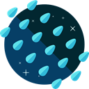 Storm, sky, rainy, meteorology, night, weather, Rain MidnightBlue icon