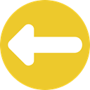 Arrows, Back, previous, Direction, directional, Multimedia Option Goldenrod icon