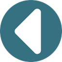 Arrows, Back, previous, Direction, directional, Multimedia Option SeaGreen icon