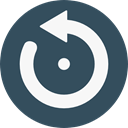 Arrows, Reload, refresh, Orientation, interface, Direction, Multimedia Option, Circular Arrow DarkSlateGray icon