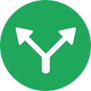 Multimedia Option, Arrows, Orientation, Direction, Two Arrows SeaGreen icon