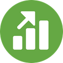 Arrow, chart, graph, Business, Stats, Diagram, profit, Profits, Business And Finance OliveDrab icon