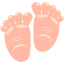 Healthcare And Medical, Feet, baby, childhood, babies, barefoot, Motherhood LightPink icon