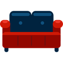 Seat, furniture, sofa, couch, relax, livingroom, Furniture And Household MidnightBlue icon