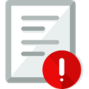 document, Alert, File, Archive, warning, Files And Folders Lavender icon