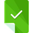 document, File, Archive, Checked, Files And Folders LimeGreen icon
