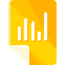 Stats, finances, Bar chart, Files And Folders, document, File, Archive Gold icon