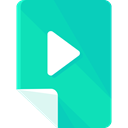 video file, Files And Folders, document, File, Archive, Play video DarkTurquoise icon