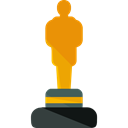 cinema, movie, Movies, award, Prize, Statue, signs, Sports And Competition Black icon