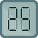 number, Counter, ui, Twenty Five DarkGray icon